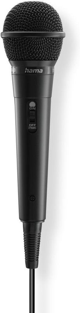 Dynamisches Mikrofon "Party", Klinkenkabel 2,5 m + Adapter, Ein/Aus (00046000)