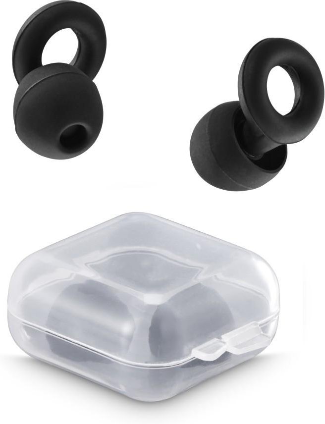 Thumbnail - Ohrstöpsel, Noise Reducing, wiederverwendbar, 2 Größen, Silikon, Schwarz (00221850)