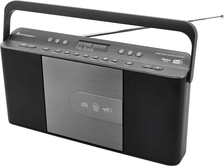 RCD1870SW Schwarz DAB+ Radio mit CD Player