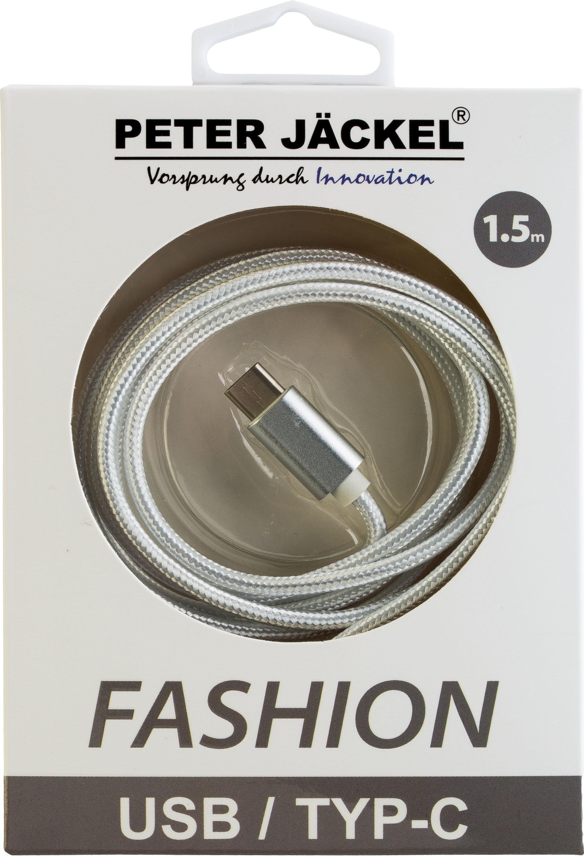 FASHION 1,5m USB Data Cable White Typ-C USB mit Sync- und Ladefunktion