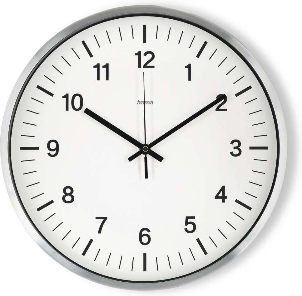 Funkwanduhr "Shiny", Ø 35cm, Aluminium (00185855)