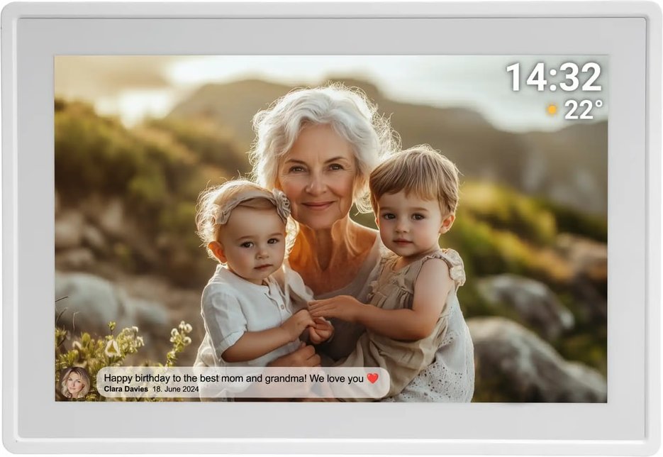 PFF-1021W weiß Digitaler Bilderrahmen