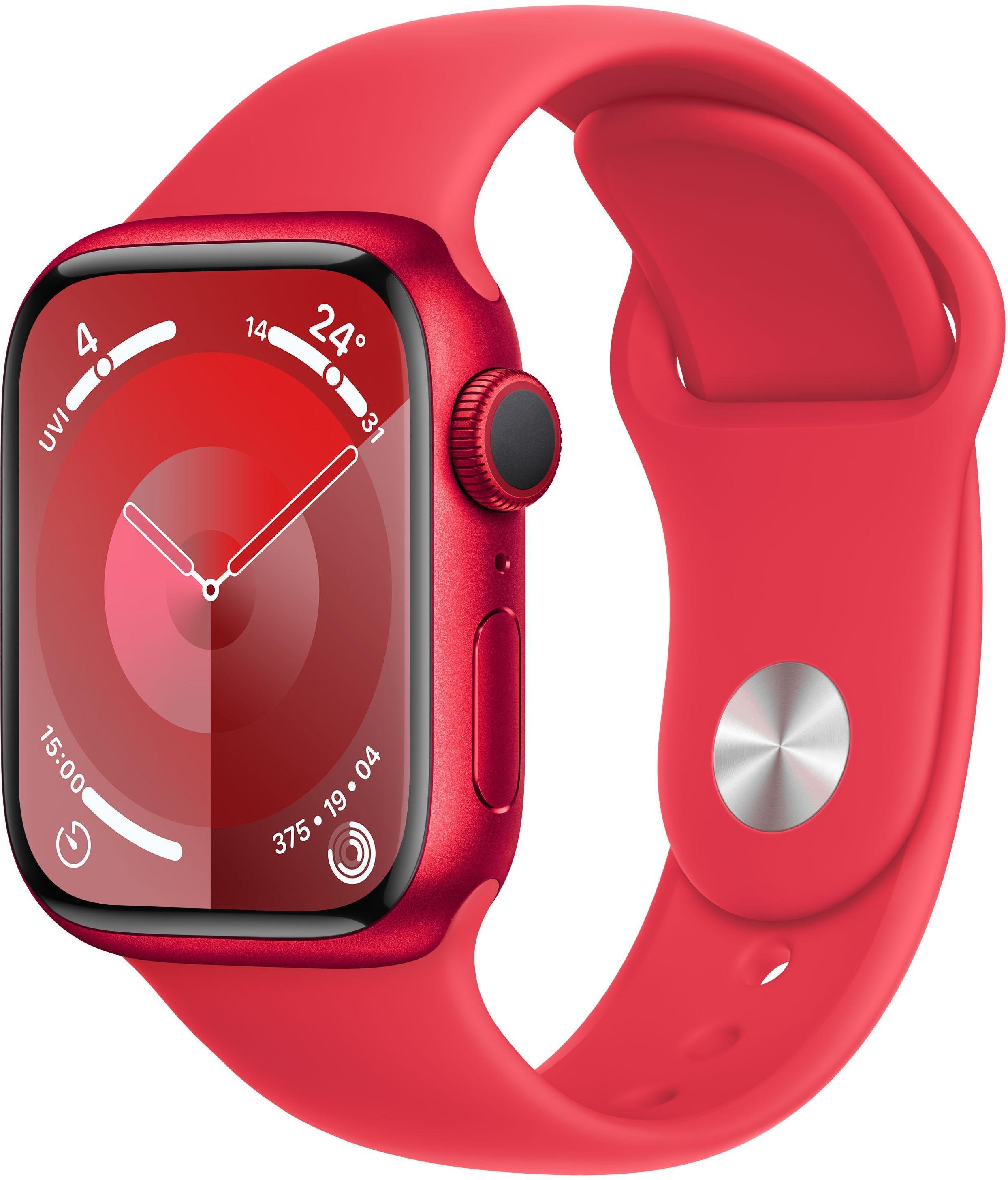 Watch Series 9 GPS 41mm (PRODUCT)RED Aluminiumgehäuse mit rotem Sportband - S/M