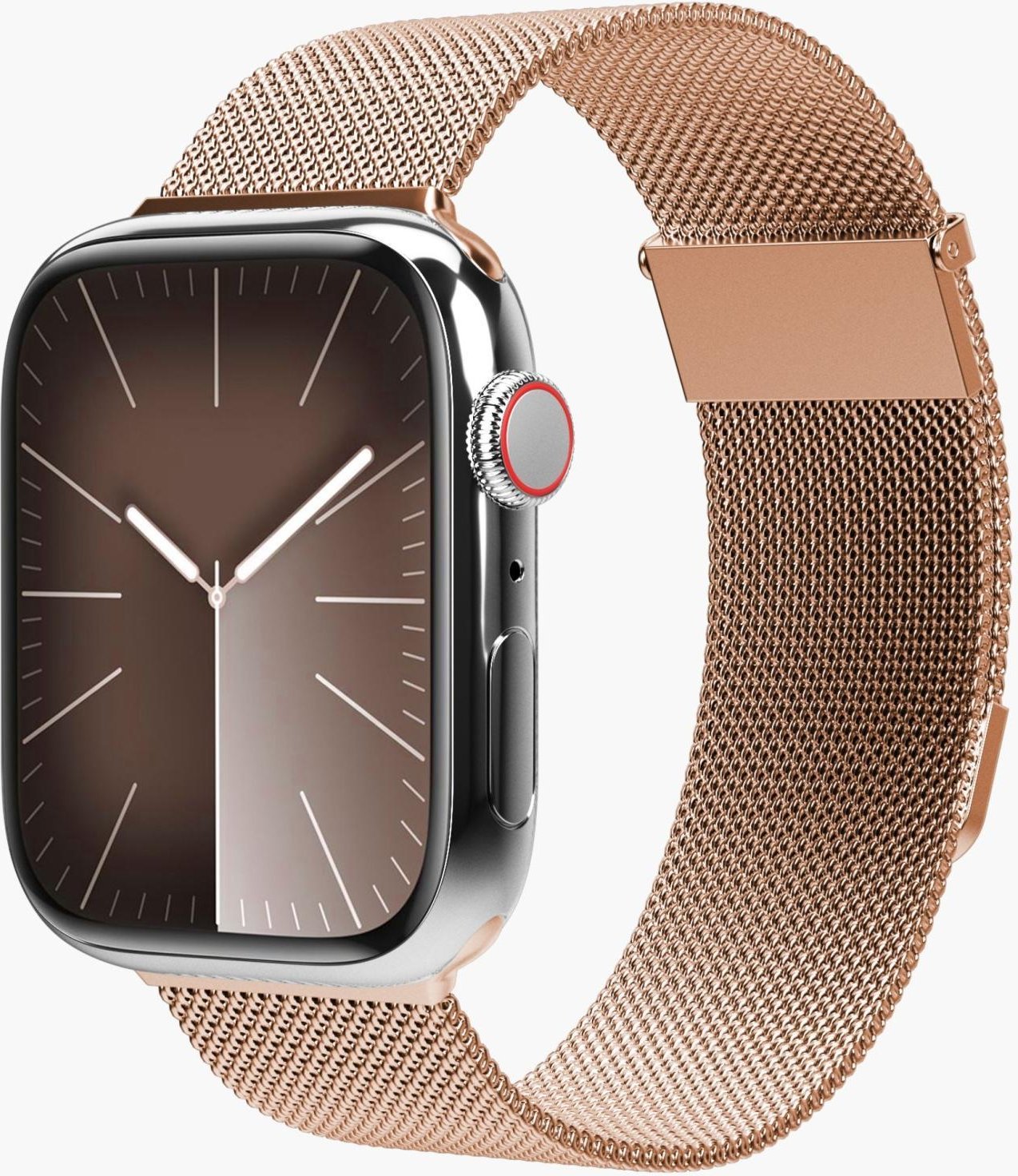 Watch Strap - Milanese Loop 2 - Armband für Apple Watch 44 / 45 / 46 / 49 mm, Rosegold Armband