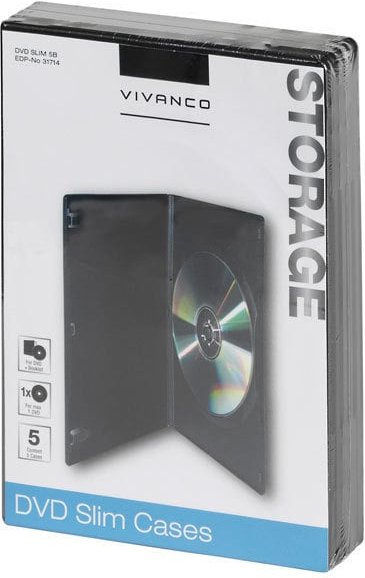 DVD Slim Case, 5er Pack (31714)
