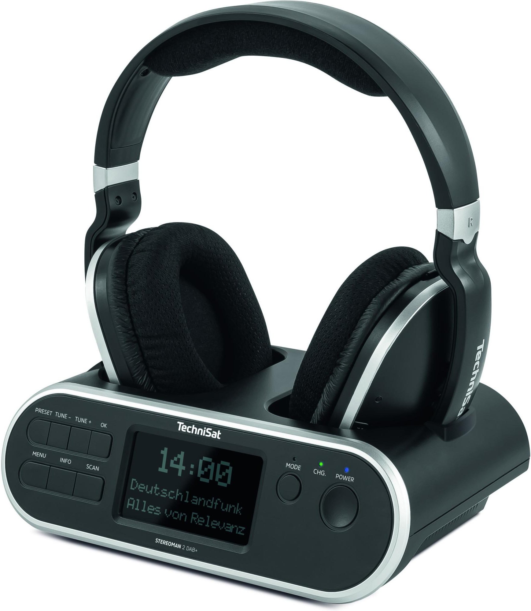 STEREOMAN 2 DAB+ schwarz Over-Ear Kopfhörer