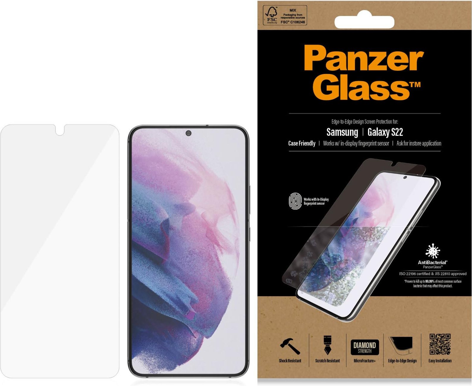 UltraForce1 Schutzglas für Samsung Galaxy S22