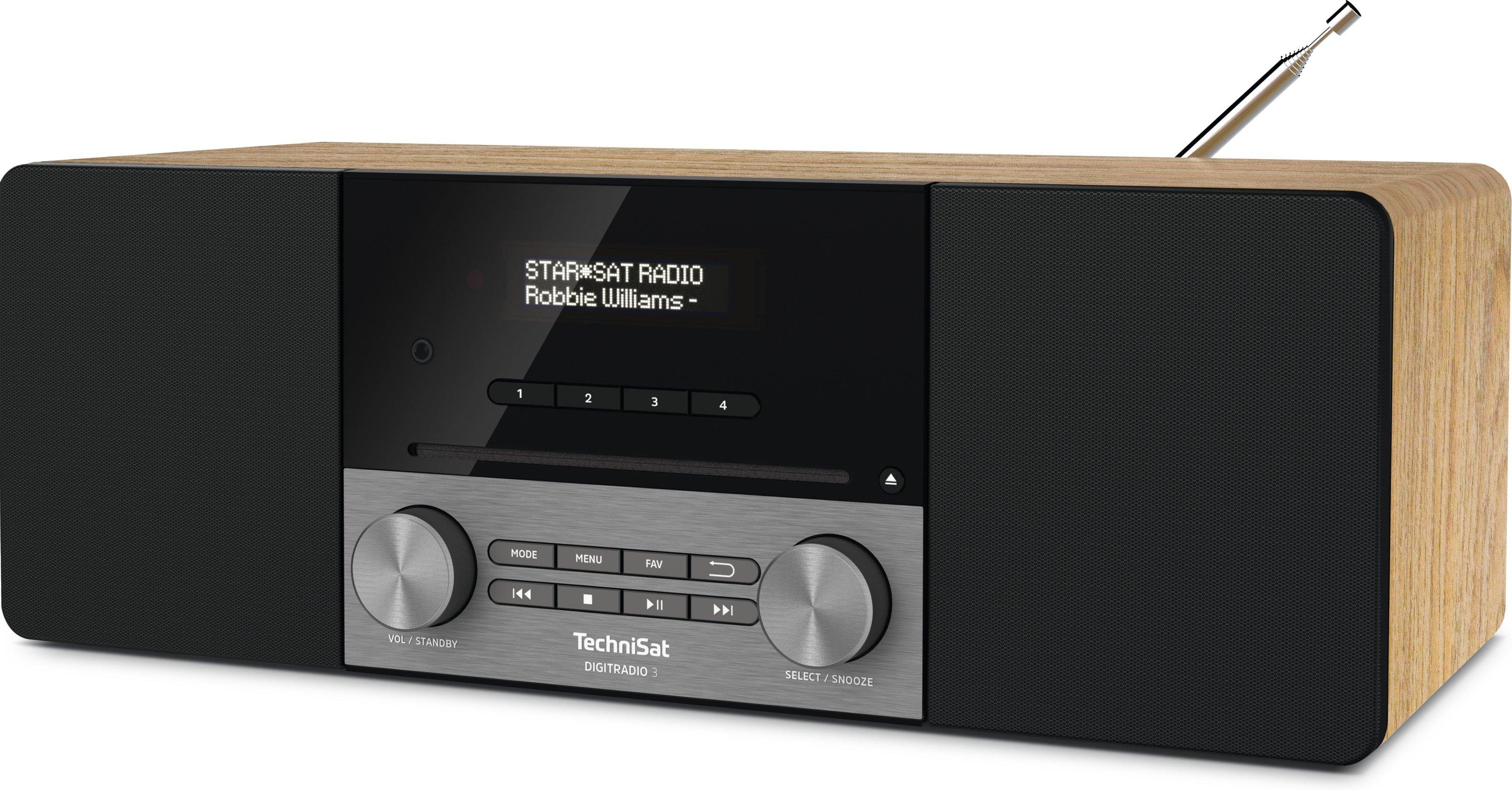 DIGITRADIO 3 DAB+-Stereoradio eiche