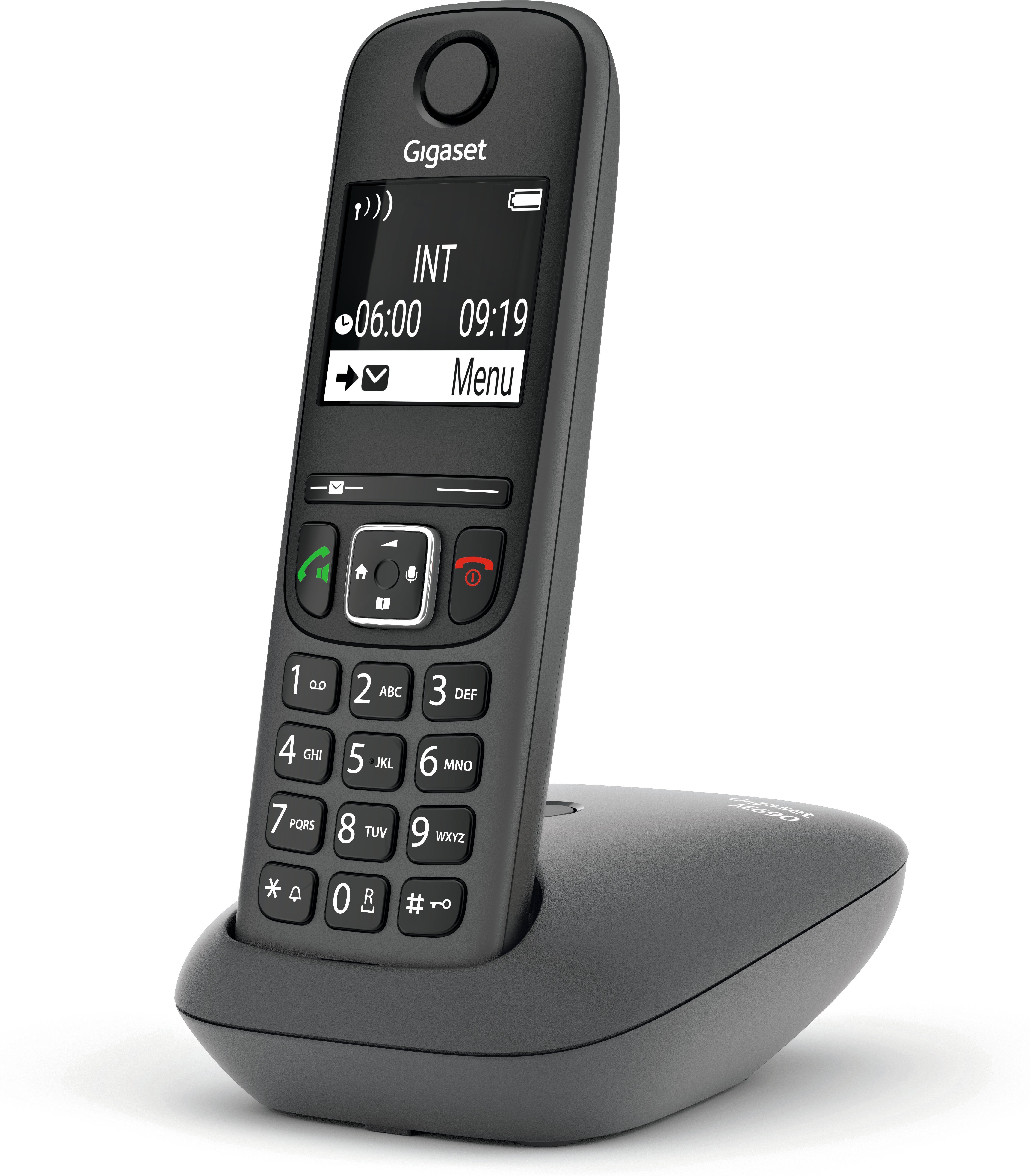 AE690 Anthrazit Schnurloses Telefon