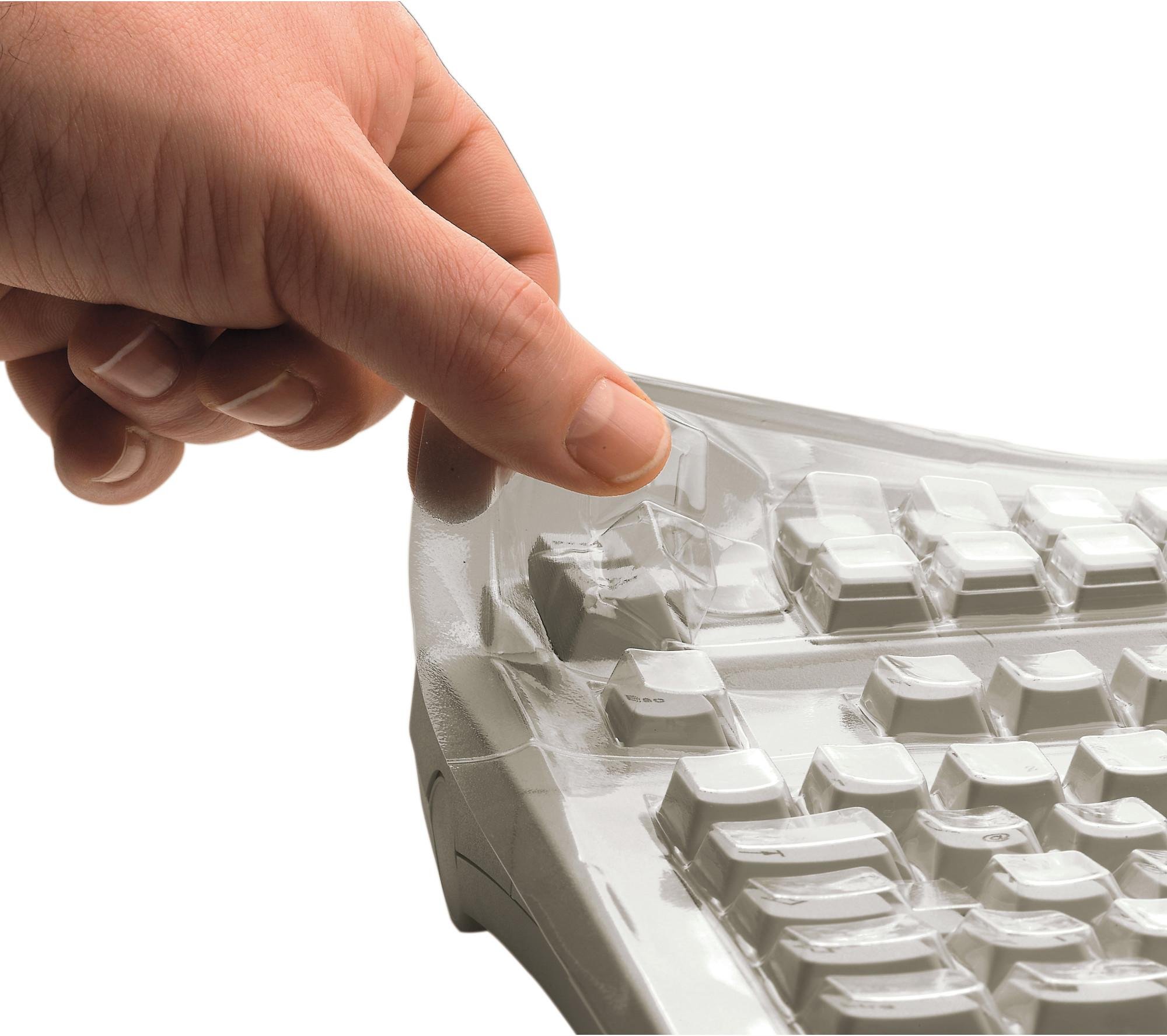 WetEx Flexible Tastatur-Schutzfolie für G83-6104 mit Win-Tas/intern., Transparent