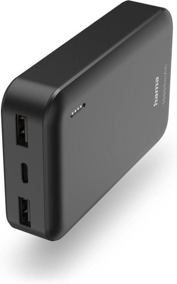 Power Pack "Pocket 10", 10000mAh, Ausgänge: 2x USB-A, Anthrazit (00201708)