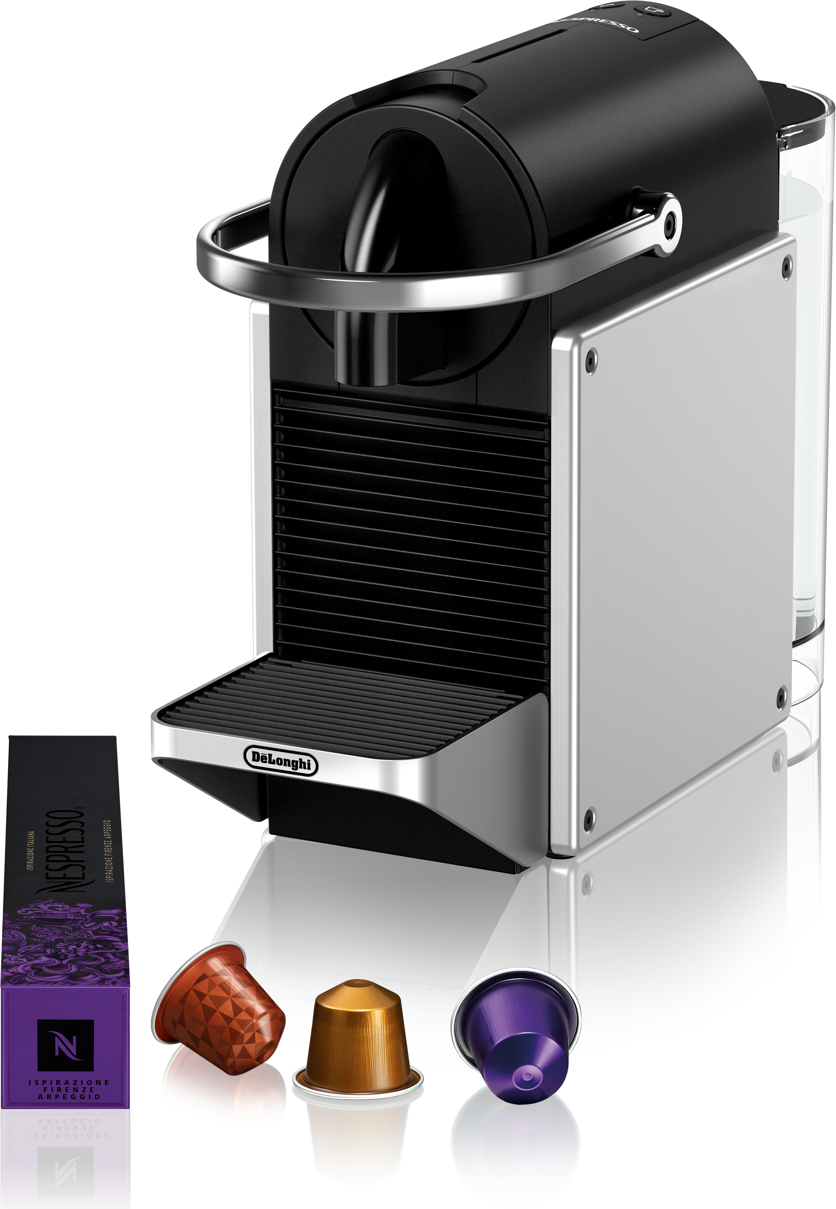 EN127.S PIXIE Re-Design silber Nespresso-Kapselmaschine