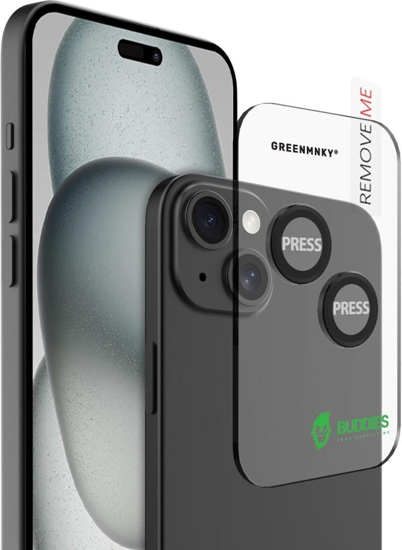 BUDDIES für iPhone 15/15 Plus, Schwarz