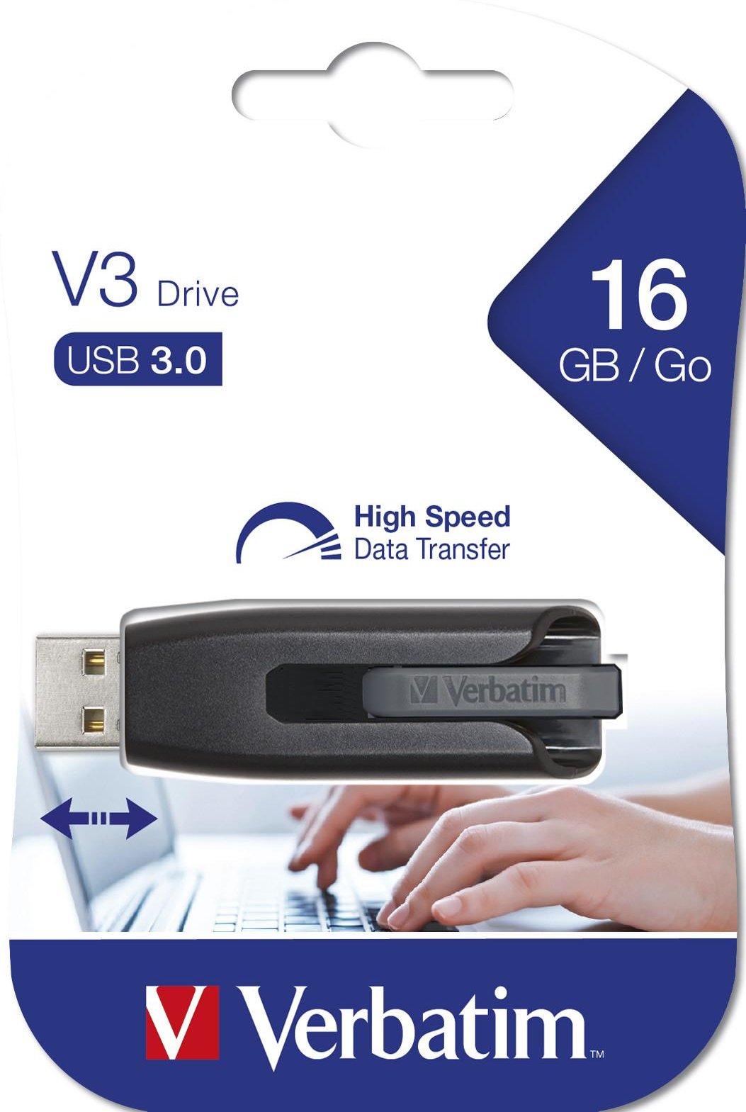 Thumbnail - Store 'n' Go V3 USB 3.2 Gen1 16 GB, Schwarz