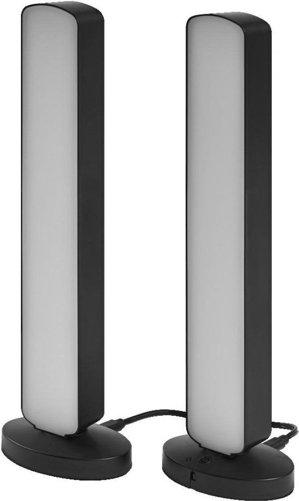 Smartes WiFi-Stimmungslicht "Mood Light Bar", RGBTW, Schwarz, 2 Stück (00221204) Tischleuchte