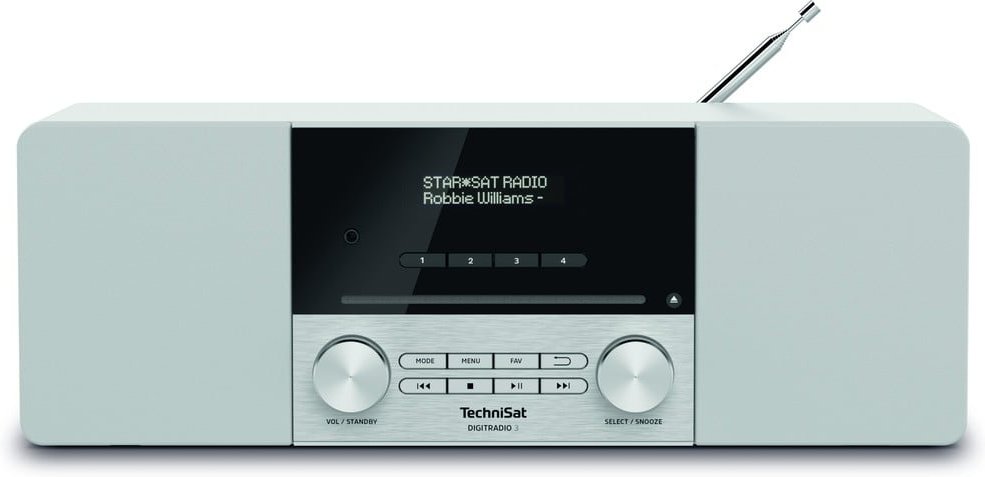DIGITRADIO 3 DAB+-Stereoradio weiß