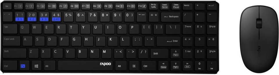 Kabelloses ultraflaches Multi-Mode-Deskset "9300M", Schwarz (00184530)