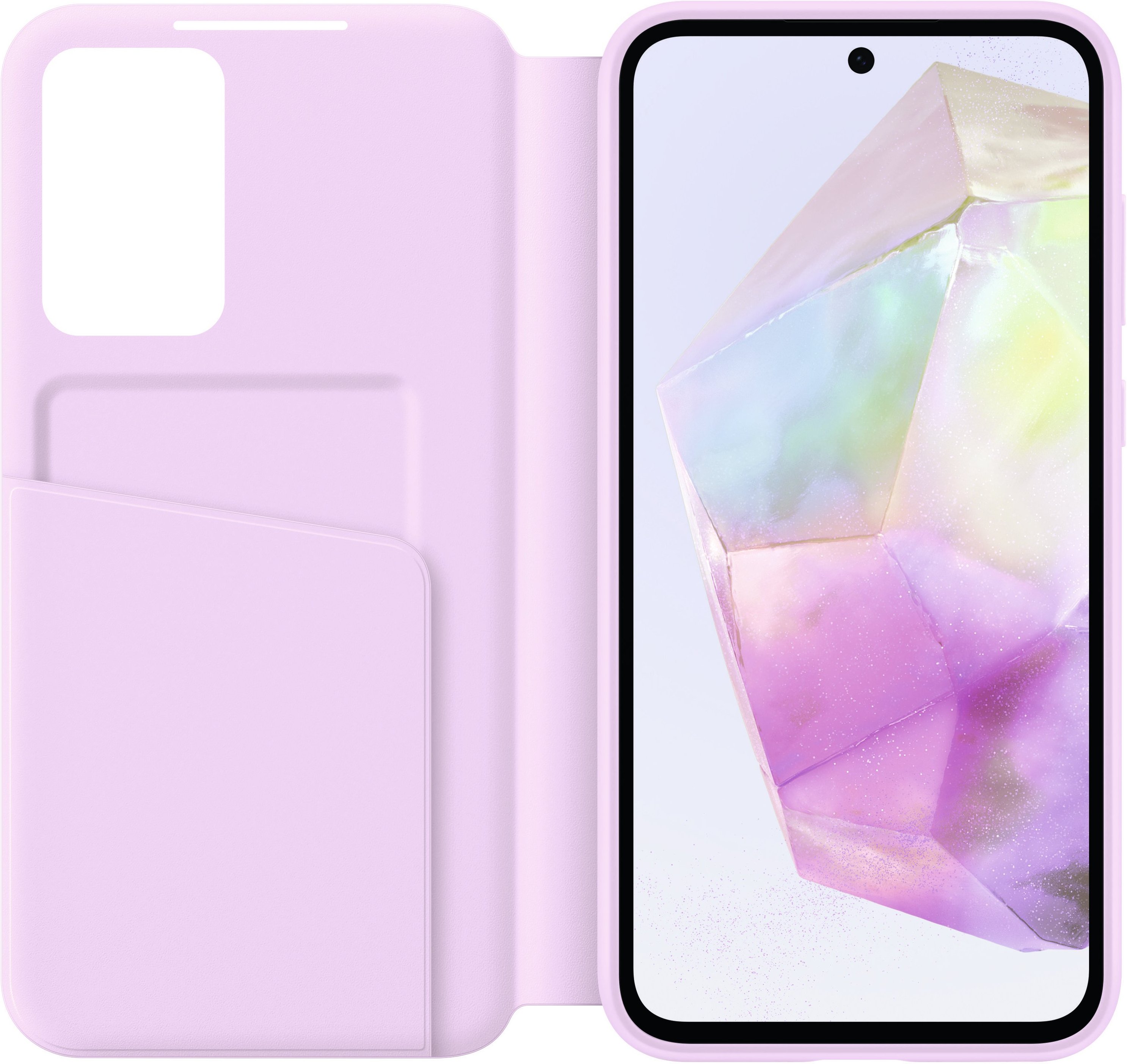 EF-ZA356 für Galaxy A35 Smart View Wallet Case Lavender Handyhülle