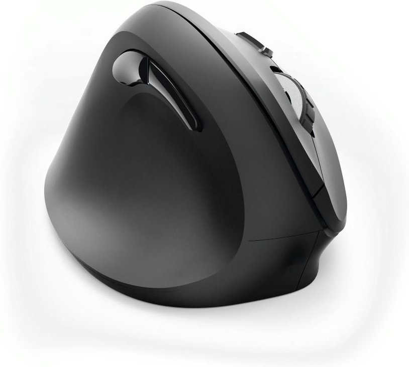 Vertikale, ergonomische Linkshänder-Funkmaus "EMW-500L", 6 Tasten, Schwarz (00182697)