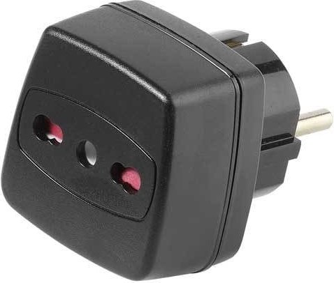 Reisestecker Italien, Italien Buchse - Schuko Stecker (28700)