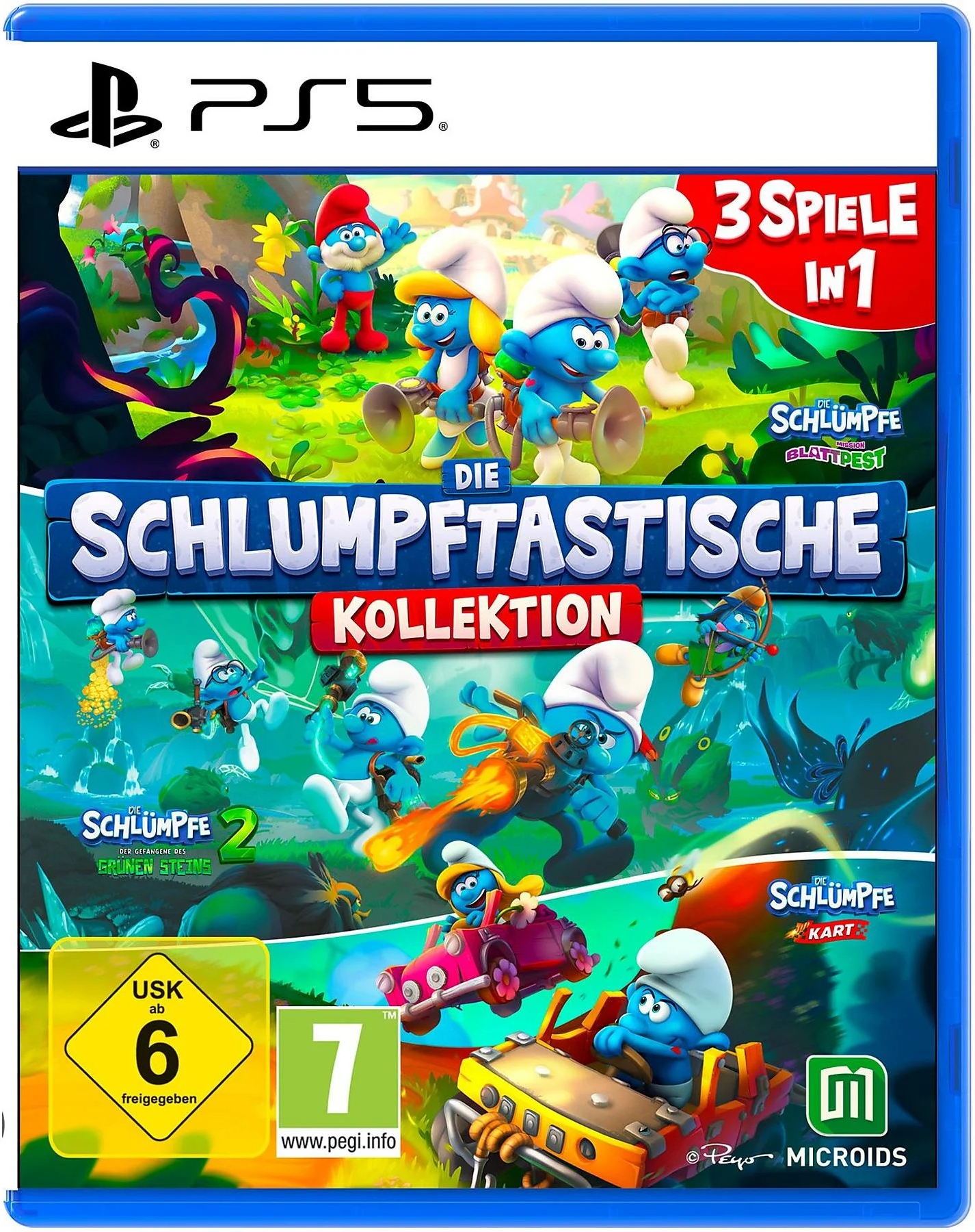 Die Schlumpftastische Kollektion - 3 Spiele in 1 PS5-Spiel