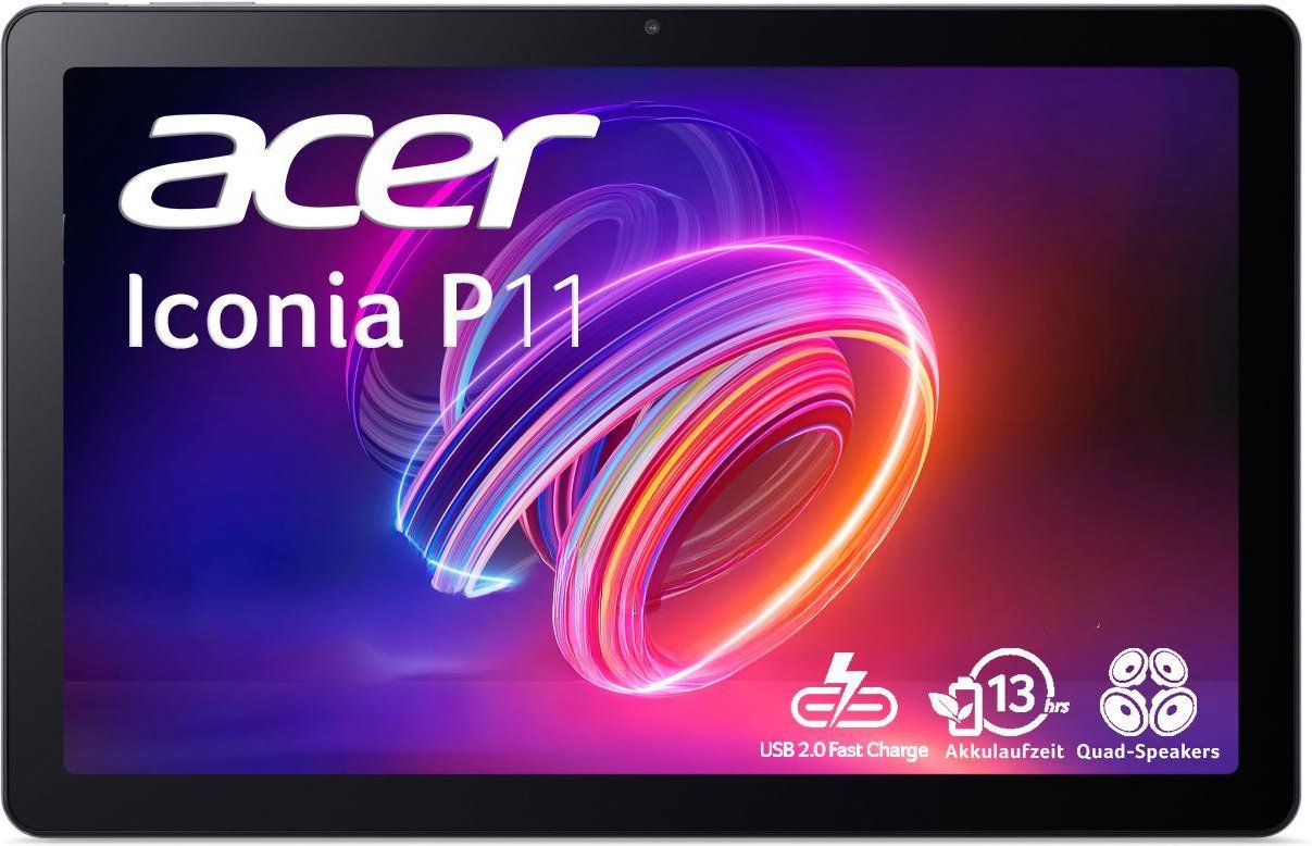 Iconia Tab P11, Iron Grey, 11 Zoll, 128 GB, 2K, Touch, IPS, MediaTek MT8781