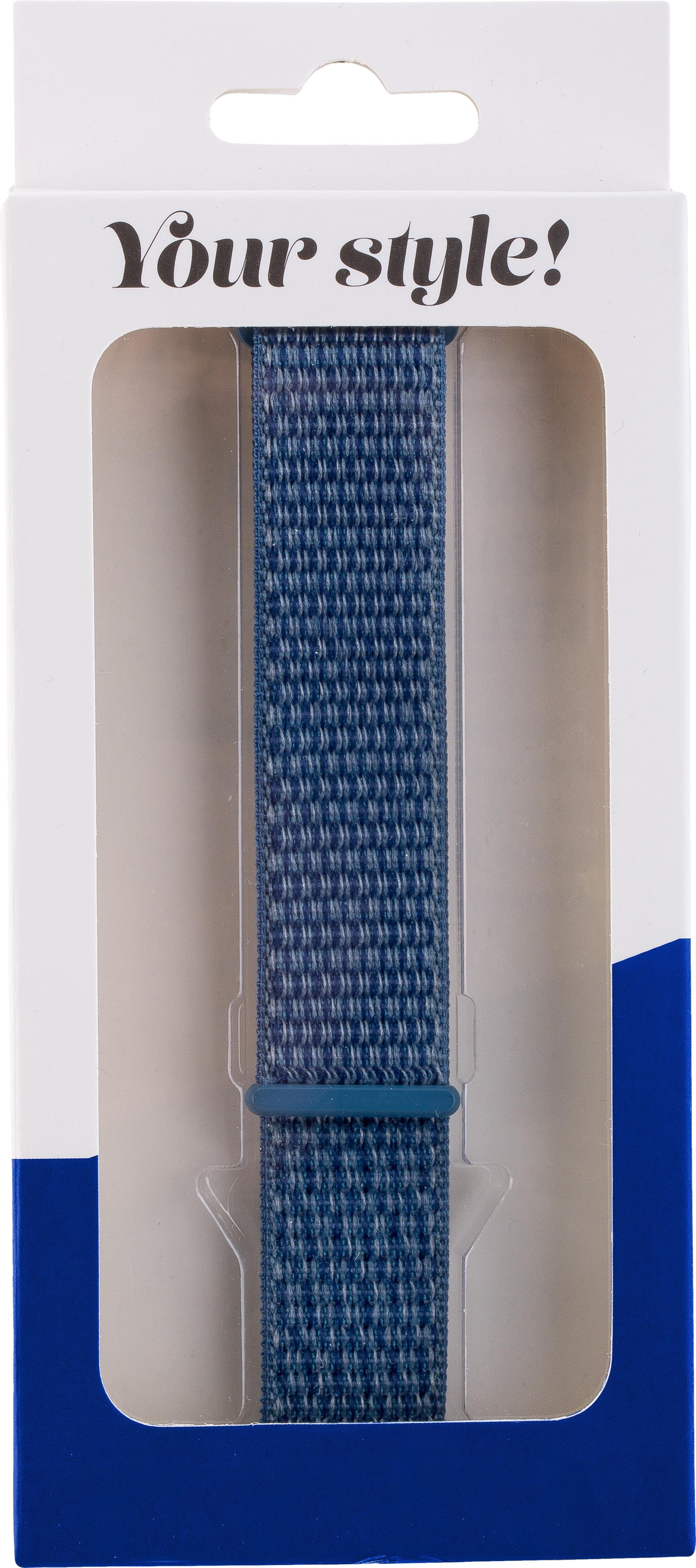 Armband 22mm Nylon Blue (18062)