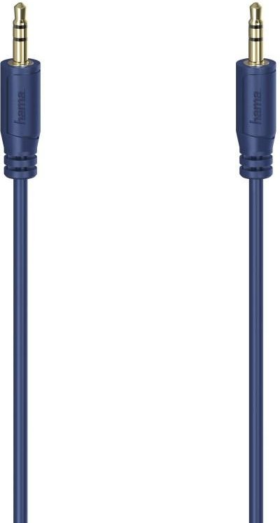 Thumbnail - Audio-Kabel "Flexi-Slim", 3,5-mm-Klinken-Stecker, vergold., Blau, 0,75 m (00200726)