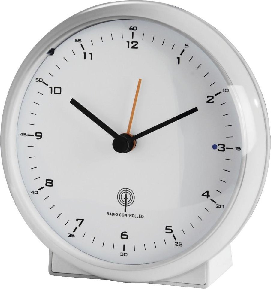 Funkwecker "Elegance Pro", ohne Ticken, Weiß (00186318)