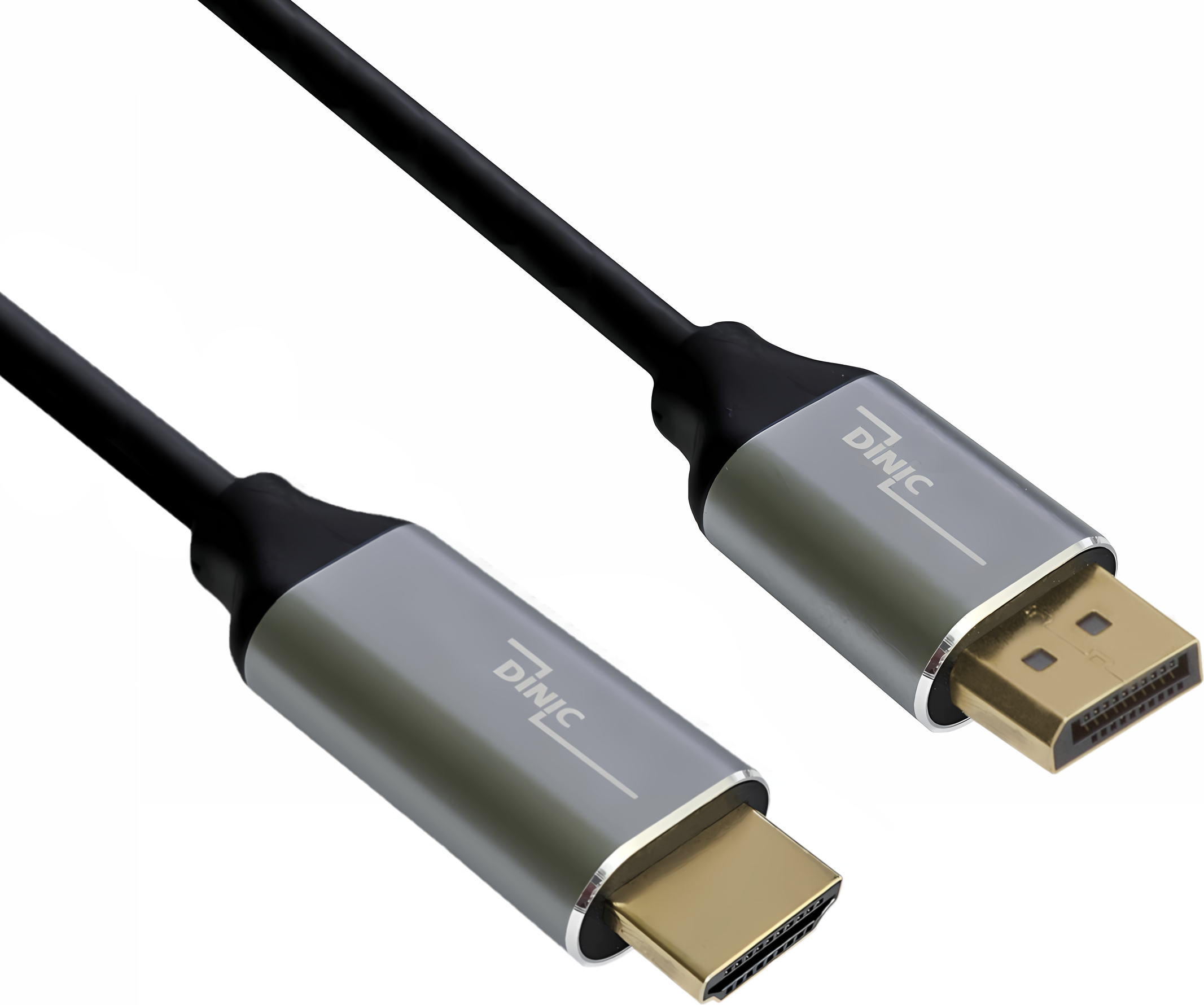 Premium Displayport auf HDMI Kabel, 1m 4K@60Hz, 3D, HDR, 1x DP auf 1x HDMI Stecker, Box