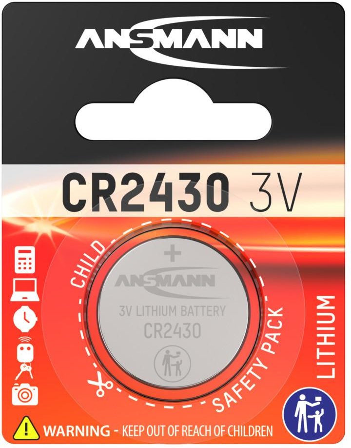 Knopfzelle CR 2430, 1er Blister
