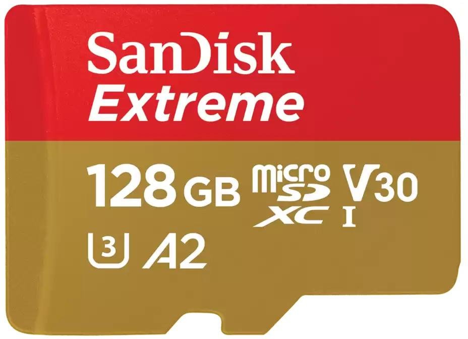 microSDXC Extreme 128GB (R190MB/s) + Adapter, + 1 Jahr RescuePRO Deluxe (121586)