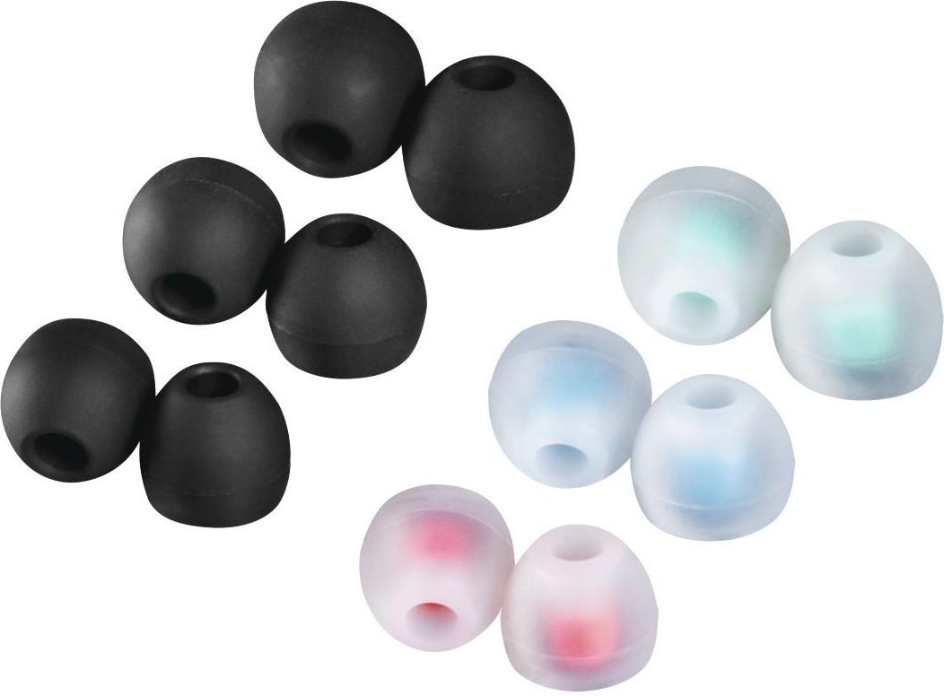 Thumbnail - Silikon-Ersatzohrpolster, Größe S - L, 12 St., Schw./Transp. versch. Farben (00184151)