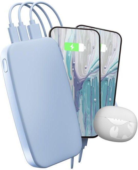 Powerbank 24000mAh USB-C, Ultra Fast Charging, 20W PD, Vivid Blue (00231833)