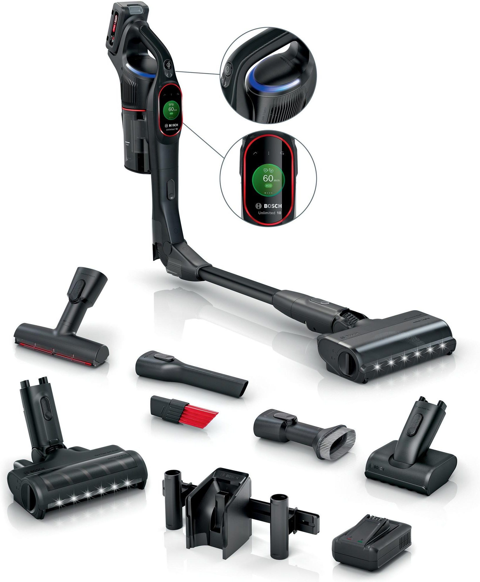 Unlimited 10 BKS1051POW Schwarz Akku Staubsauger