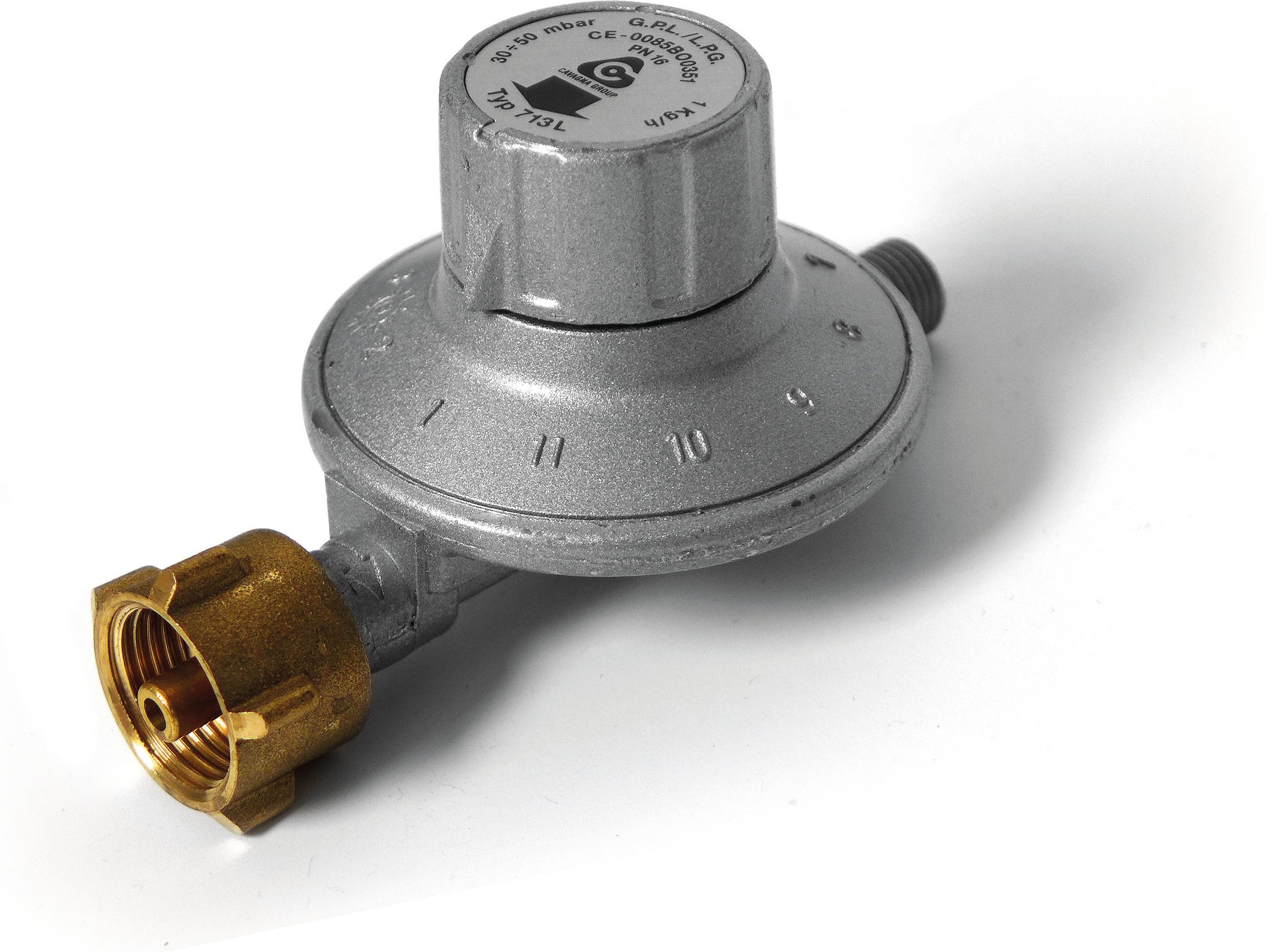 Gasdruckregler, 30-50 mbar regelbar, 1kg/h