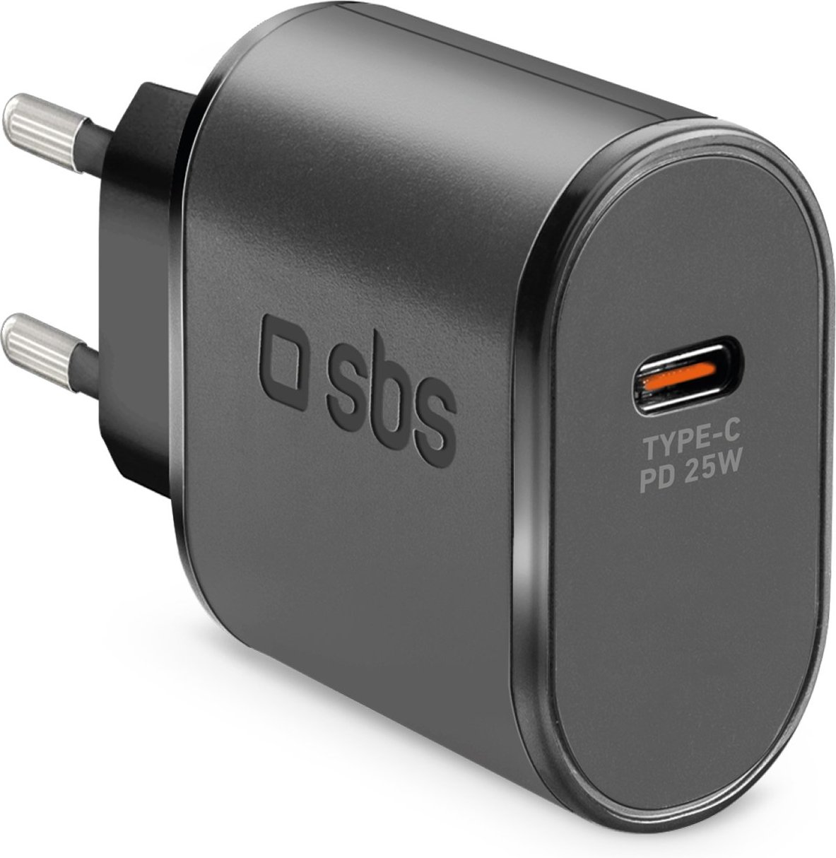 Power-Delivery-25-W-Ladegerät, USB-C, Schwarz