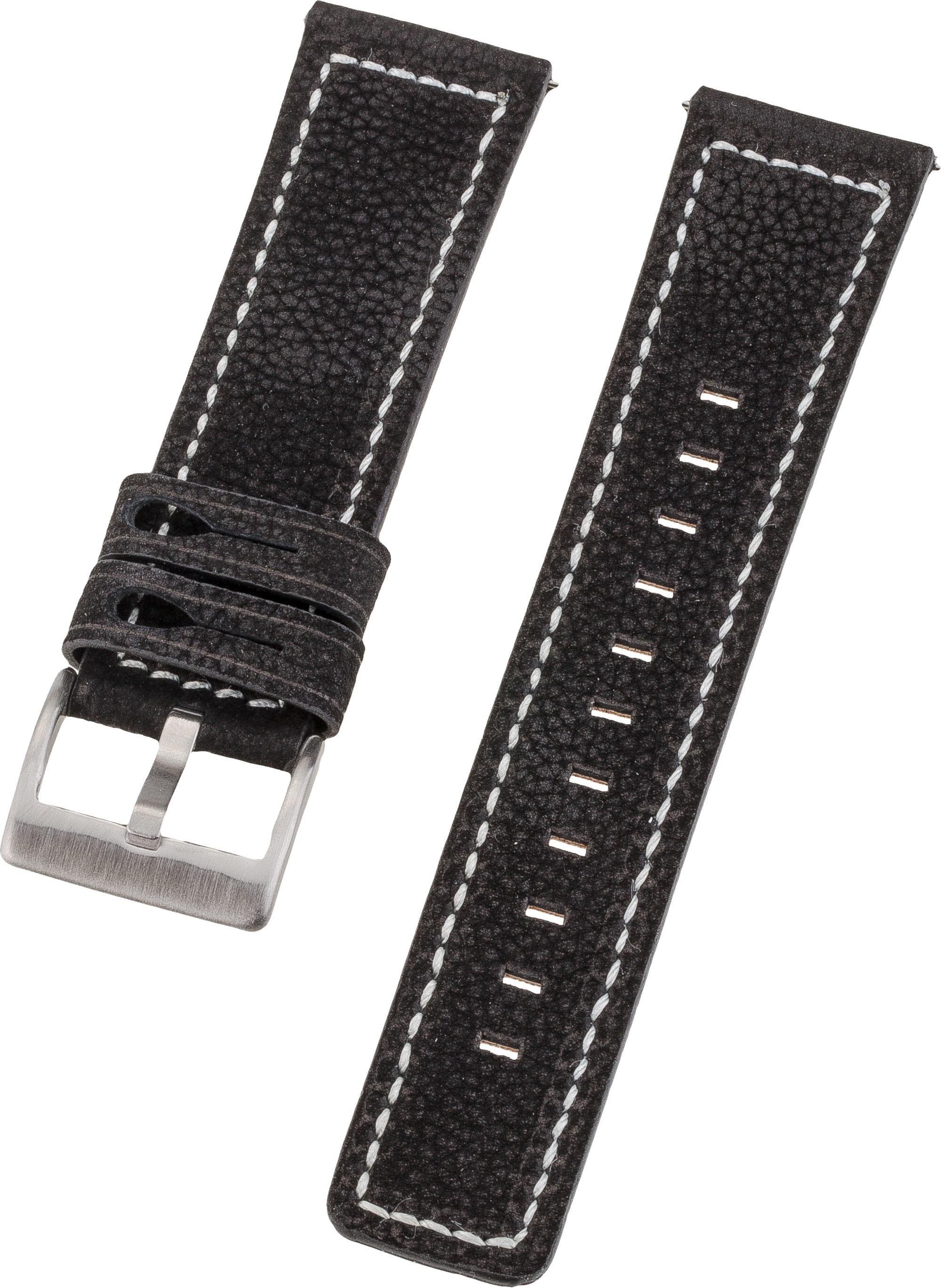 Armband 22mm Leather Black (17652)