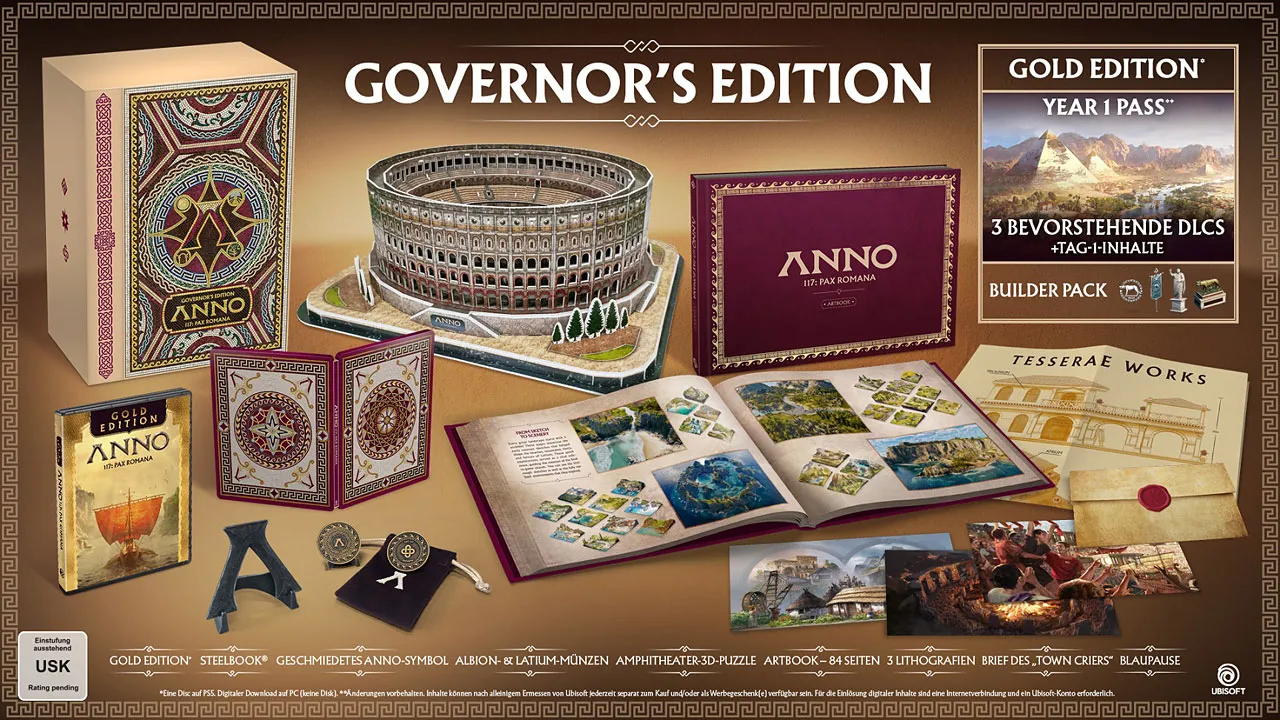 Anno 117: Pax Romana Governors Edition PS5-Spiel