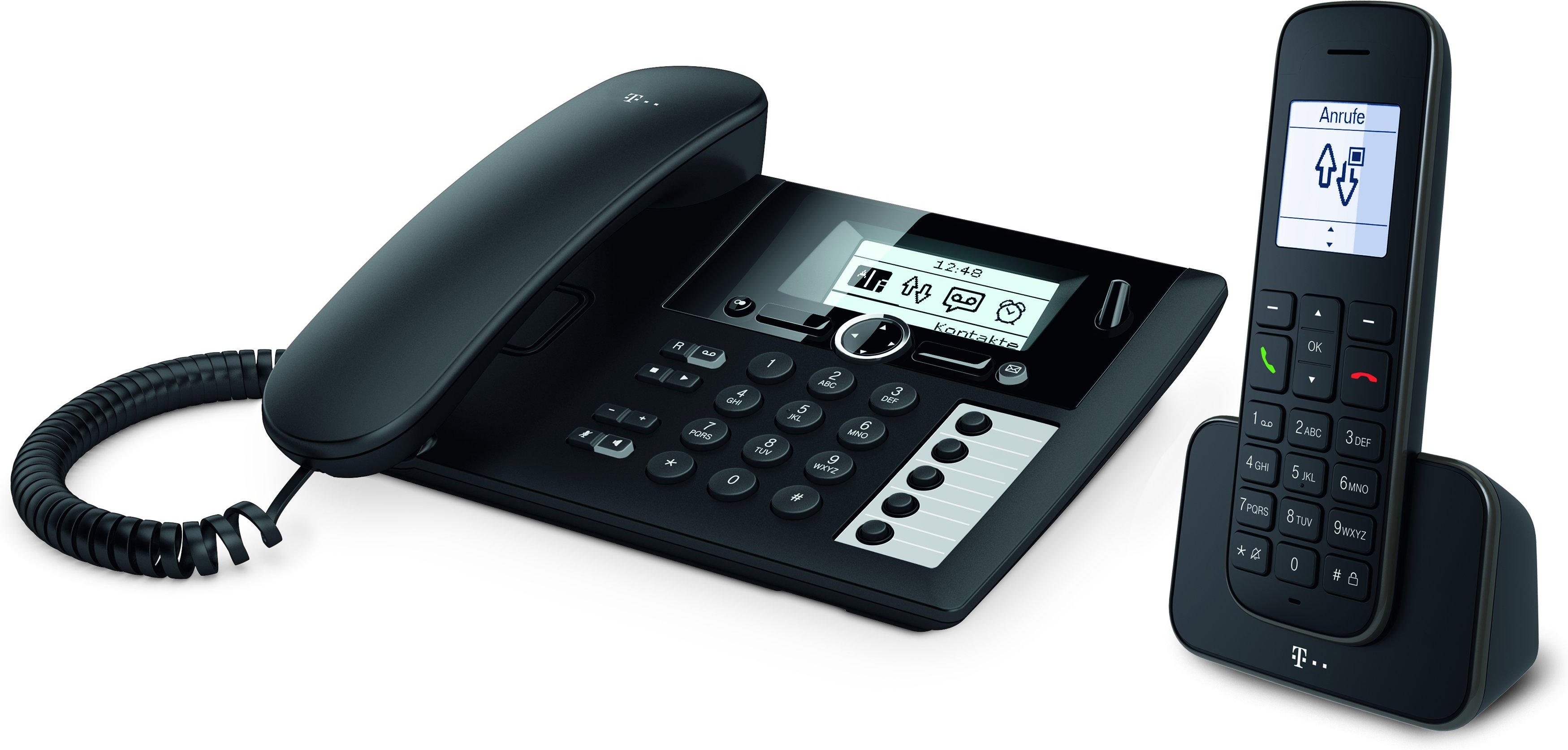 Sinus PA 207 Plus 1 Schwarz Schnurgebundenes Telefon mit Mobilteil