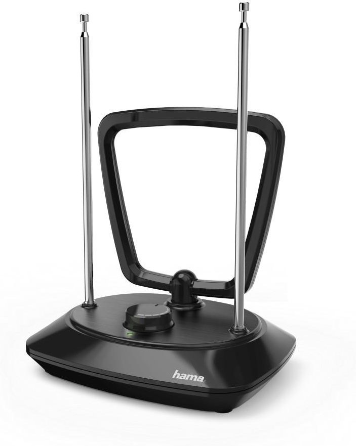 DVB-T/DVB-T2-Zimmerantenne, Performance 35, ringförmig, aktiv, Schwarz (00121702)