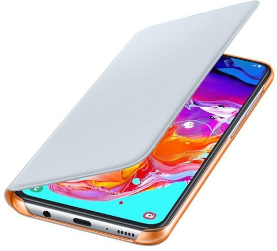 Galaxy A70 - Wallet Cover EF-WA705, White Handyhülle