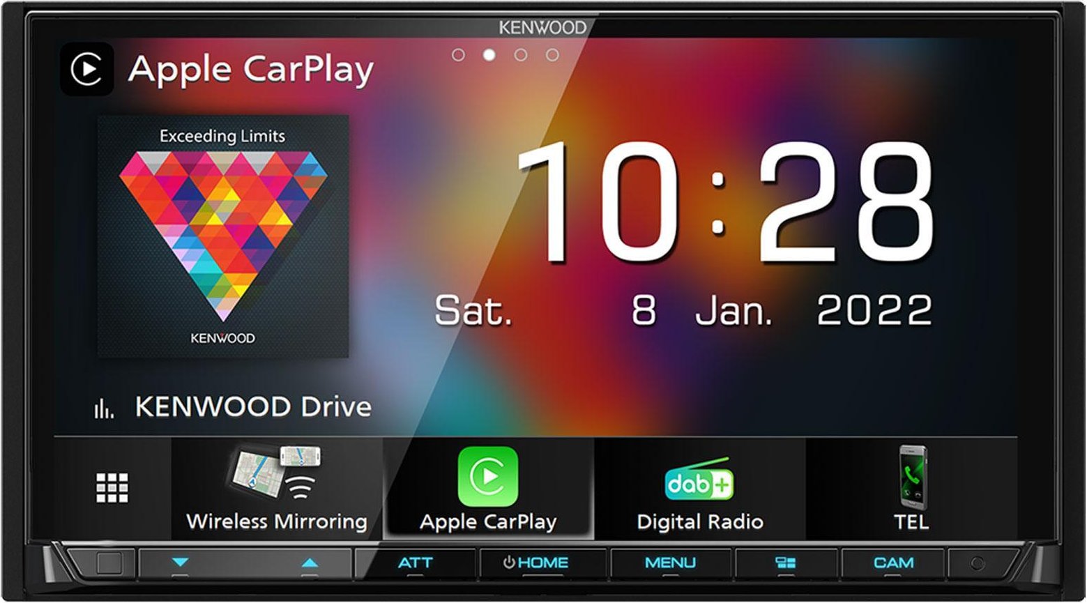 DMX8021DABS - Doppel-DIN MP3-Autoradio mit Touchscreen / Bluetooth / DAB / USB / Carplay