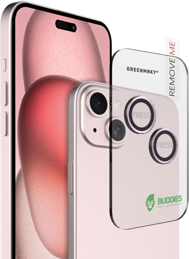 BUDDIES für iPhone 15/15 Plus, Pink