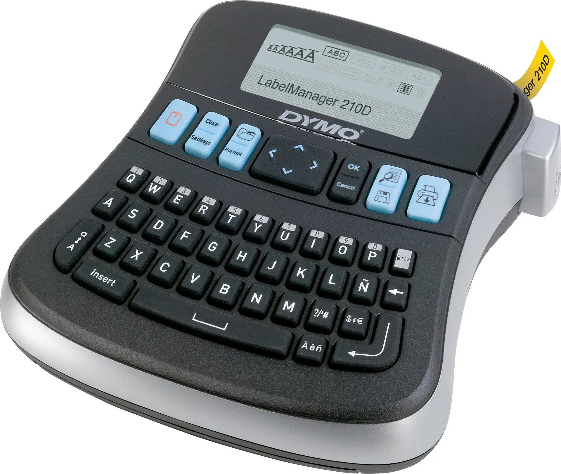 LabelManager 210D+ 6/9/12 mm D1-Bänder QWY UK/HK Beschriftungsgerät