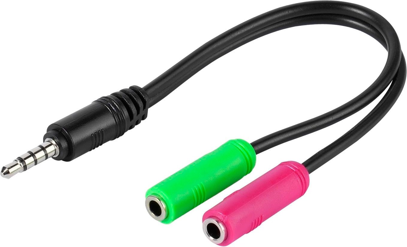 Kopfhörer / Headset Adapter 3,5 mm, 0,1m (45499)