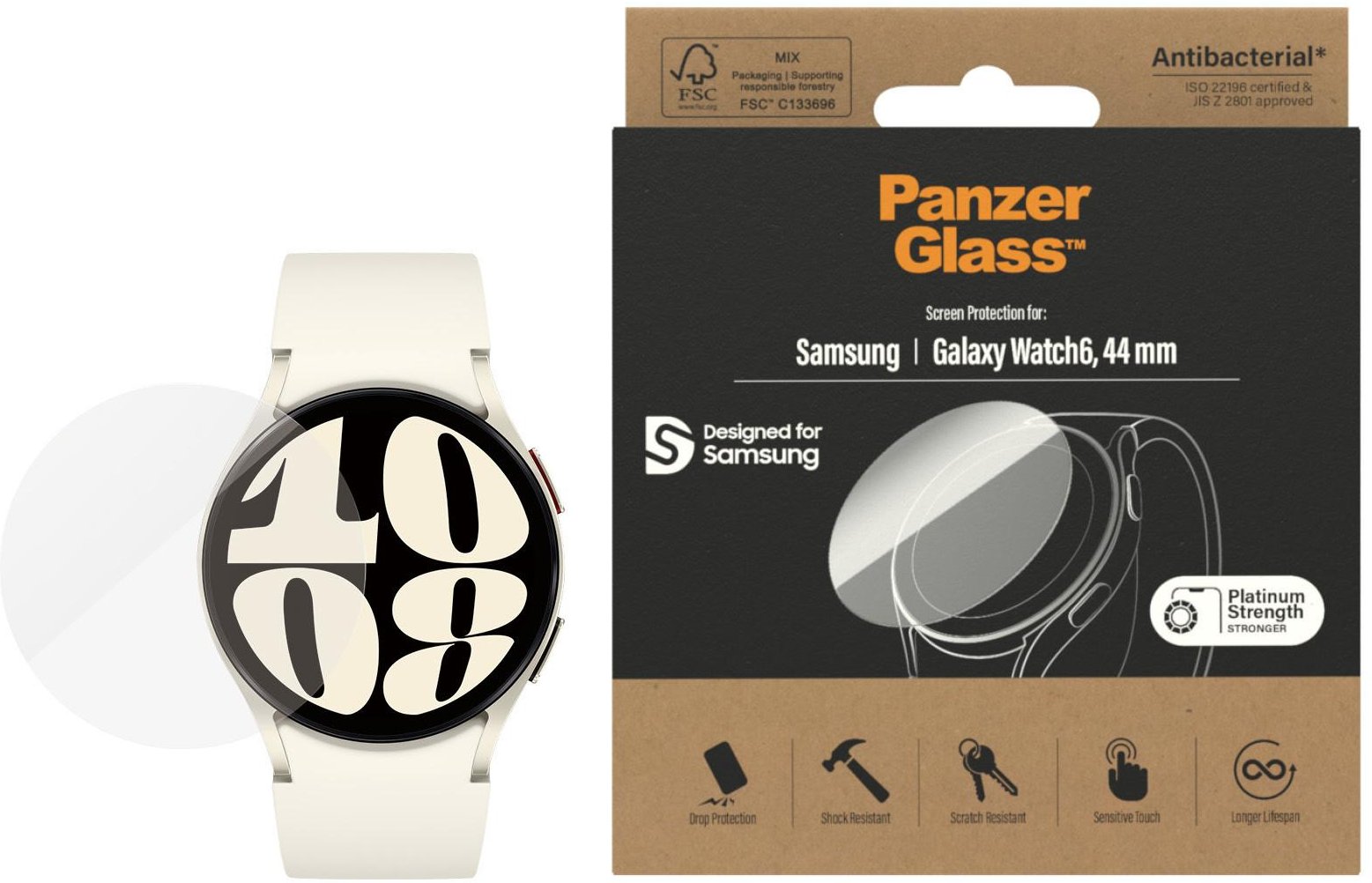 Displayschutz für Samsung Galaxy Watch6, 44mm (3682)