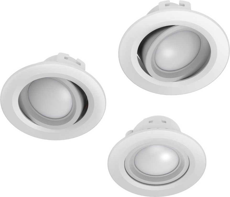 Thumbnail - WLAN LED-Einbauspot, 5W, per Sprache/App steuern, verstellbar, 3 St., Weiß (00176611)