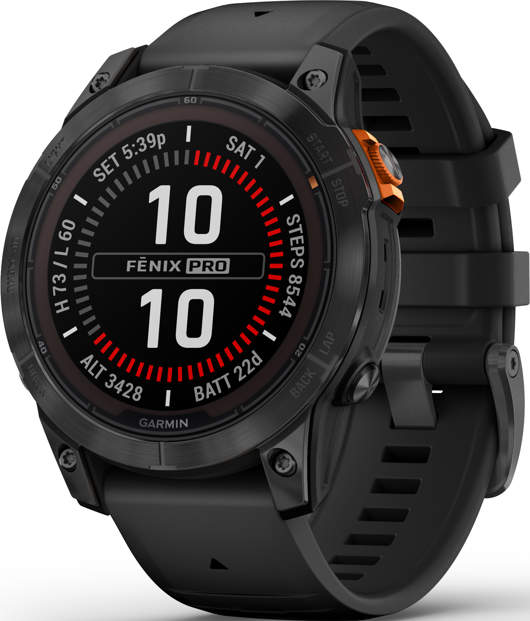 Fenix 7 Pro - Solar Edition, 47mm, Schwarz/Schiefergrau mit QuickFit-Silikon-Armband 22 mm