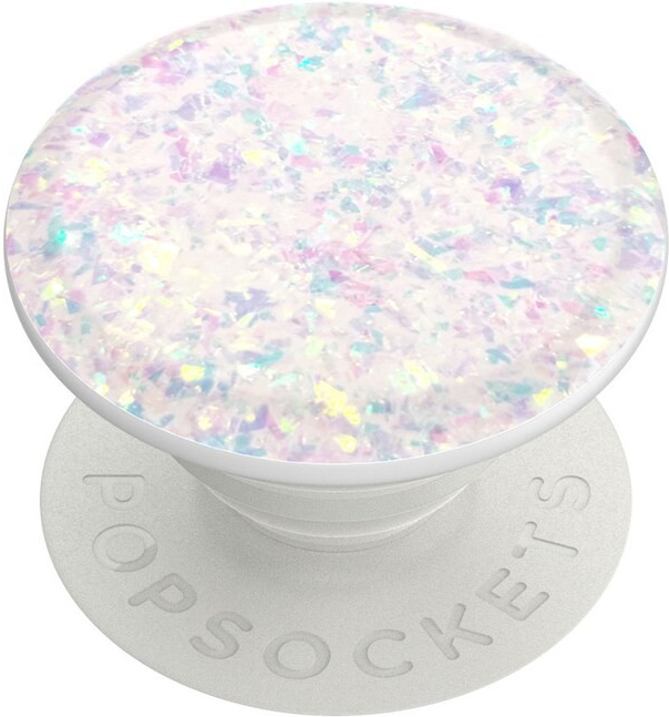 PopGrip Premium Iridescent Confetti White